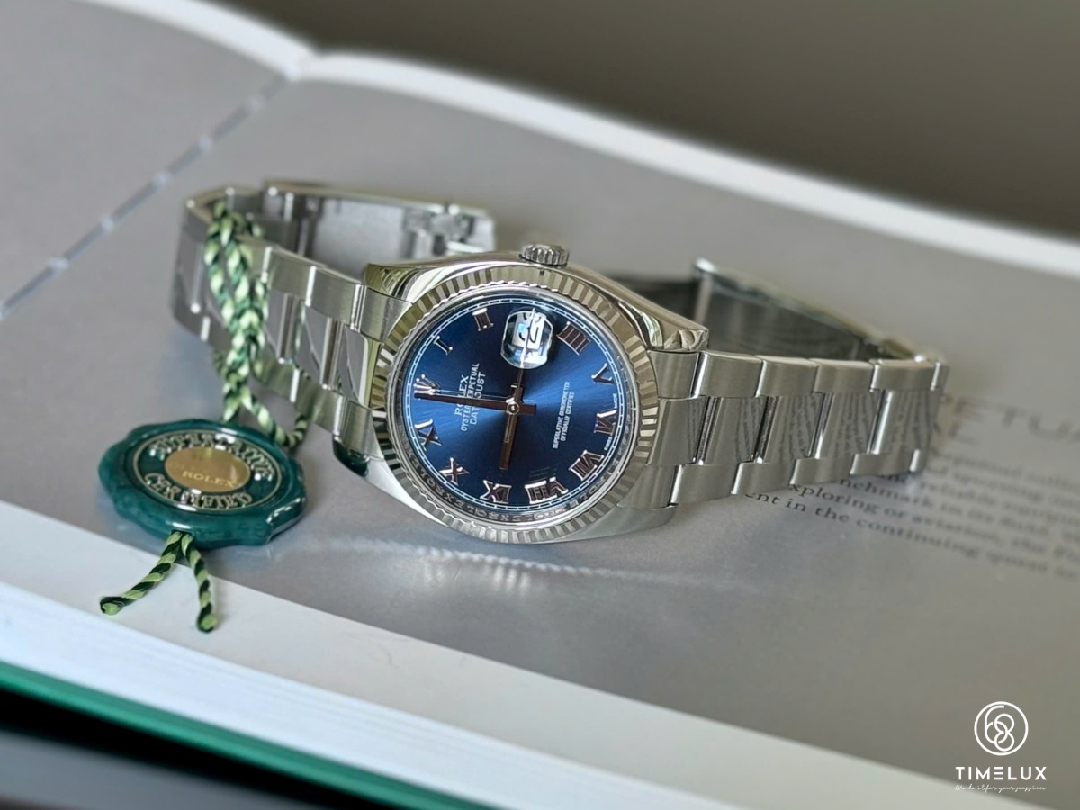 Đồng hồ Rolex 116234 Datejust Blue Roman Dial Oyster 36mm 